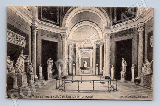 Pohlednice Řím – Sala delle Muse, Vatikán, 1907 (M15621)