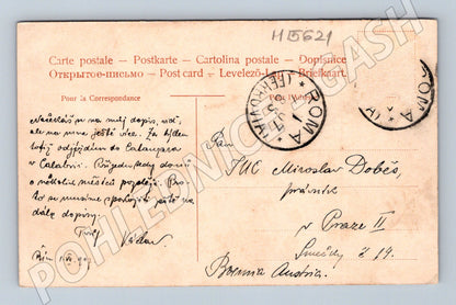 Pohlednice Řím – Sala delle Muse, Vatikán, 1907 (M15621)