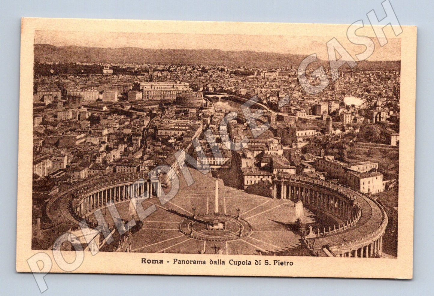 Pohlednice Řím – panorama z kupole sv. Petra (M15631)