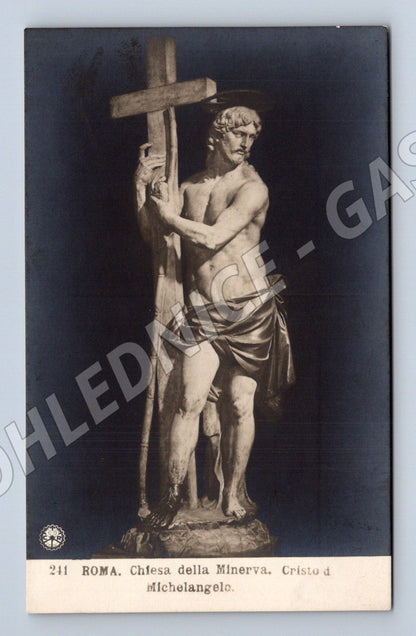 Pohlednice Řím – Kristus s křížem, Minerva (M15639)