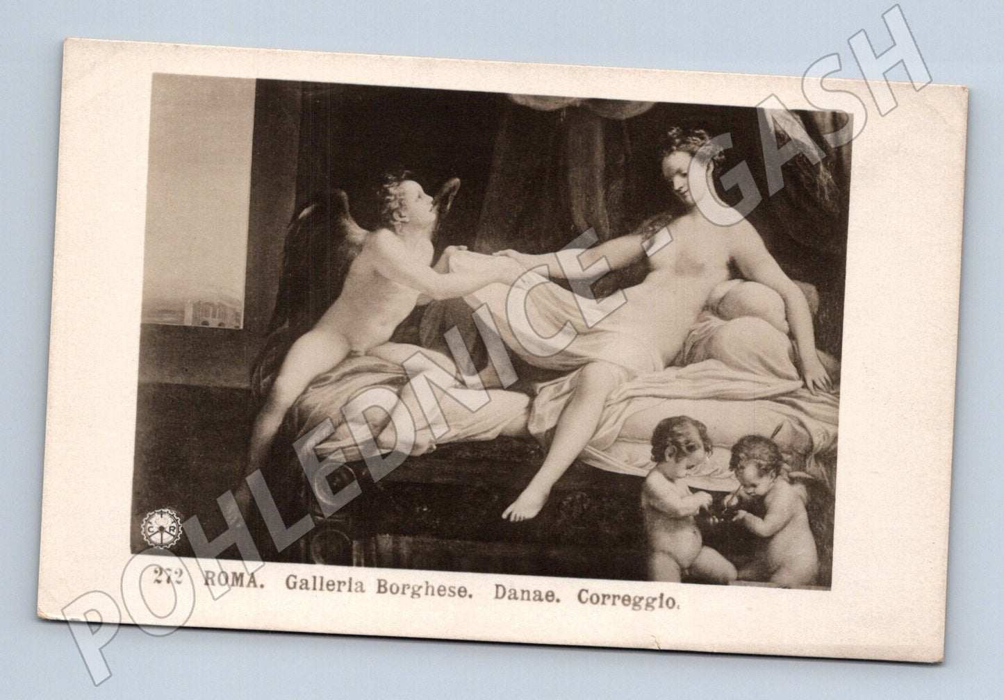 Pohlednice Correggio – Danae, Řím (M15640)