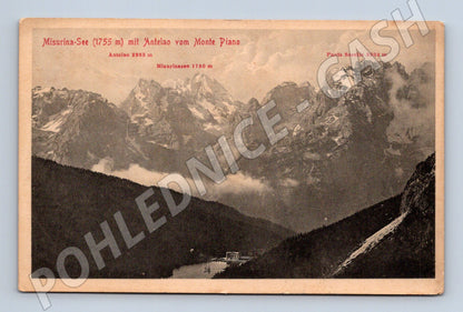 Pohlednice Misurina-See – Dolomity, cca 1912 (M15653)