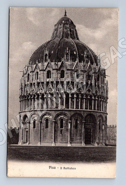 Pohlednice Pisa – Il Battistero, čb (M15659)