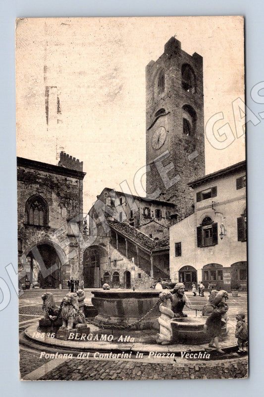 Pohlednice Bergamo – Piazza Vecchia, 1933 (M15661)