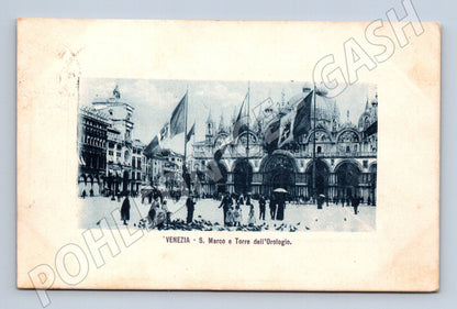 Pohlednice Benátky – San Marco, Torre dell’Orologio 1909 (M15674)