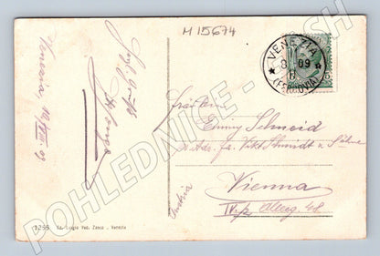 Pohlednice Benátky – San Marco, Torre dell’Orologio 1909 (M15674)