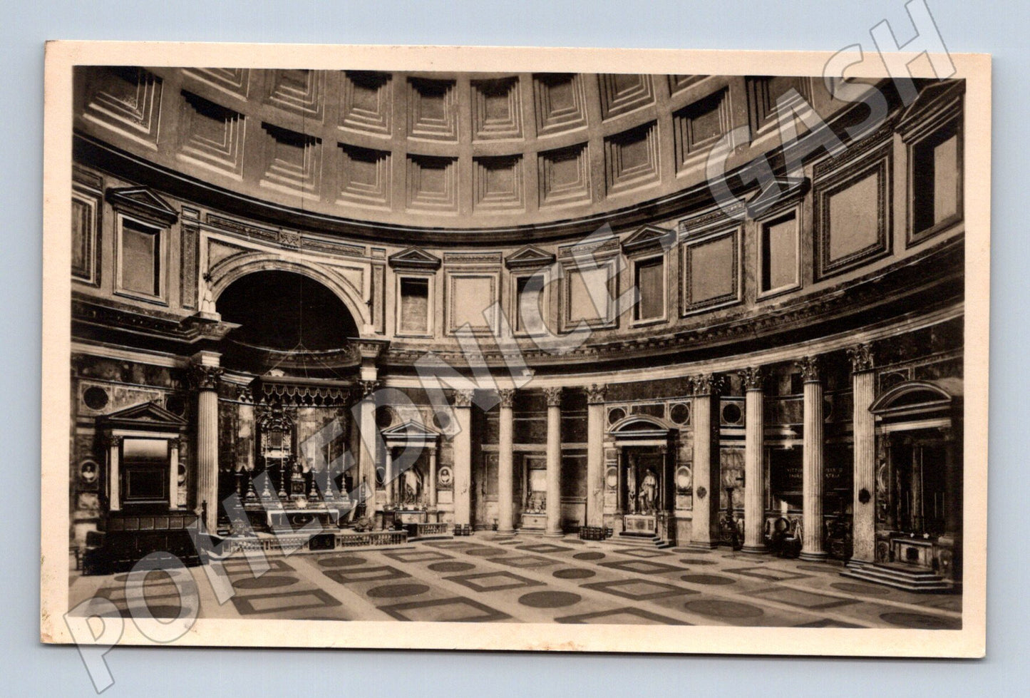 Pohlednice Řím – Pantheon, interiér (M15685)