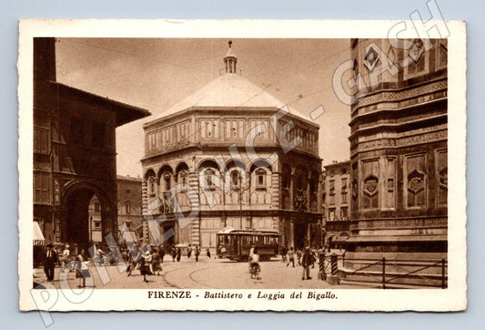 Pohlednice Florencie – Battistero + Loggia del Bigallo (M15687)