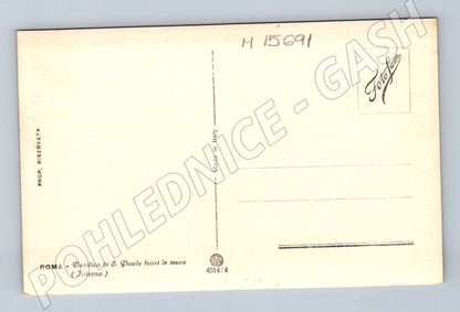 Pohlednice Řím – interiér San Paolo fuori le mura (M15691)