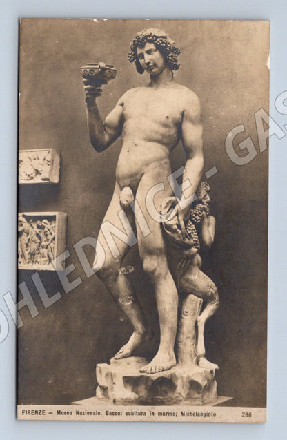 Pohlednice Michelangelo – Bacchus, Firenze (M15698)