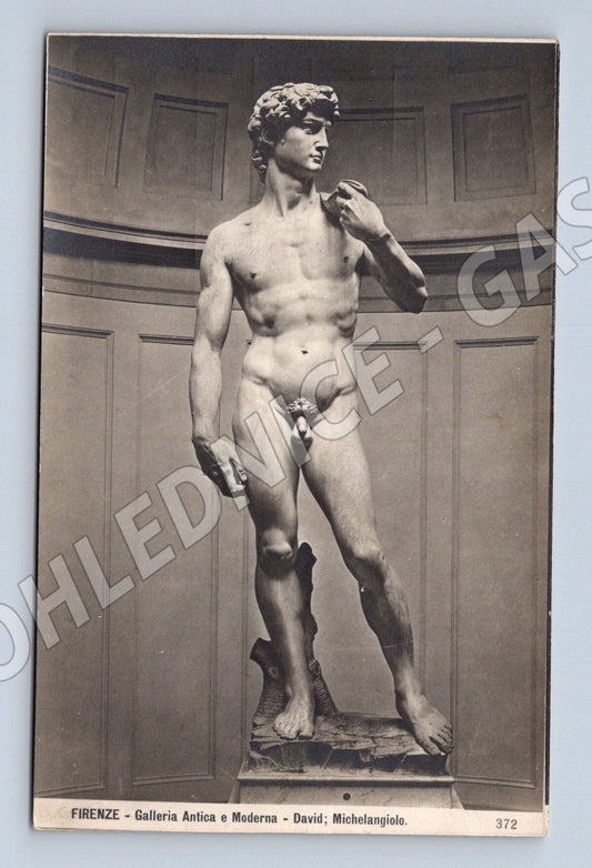Pohlednice Florencie – Michelangelo, socha David (M15699)