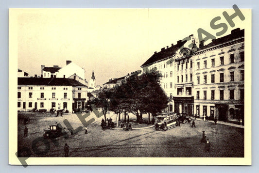 Pohlednice Historická náměstí s tramvají ČR (M157)