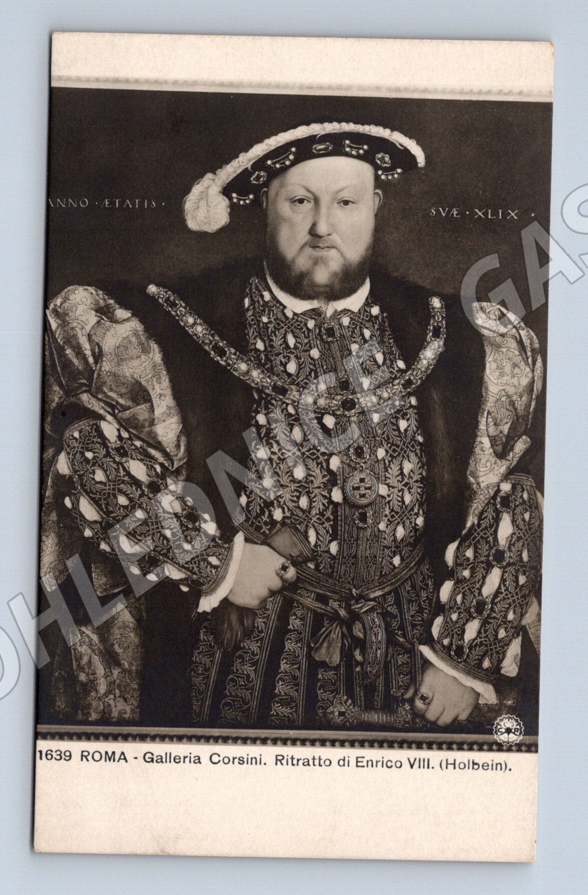 Pohlednice Jindřich VIII. – portrét Holbein, Corsini (M15700)
