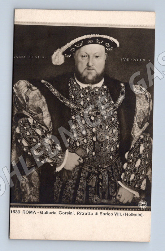Pohlednice Jindřich VIII. – portrét Holbein, Corsini (M15700)