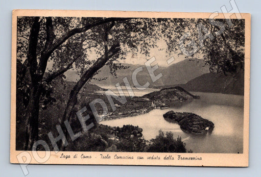 Pohlednice Lago di Como – Isola Comacina, 1937 (M15716)