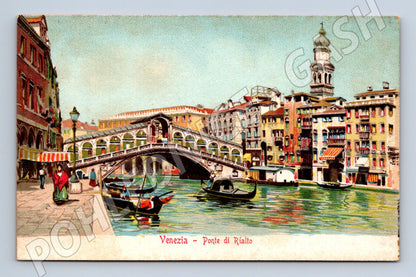Pohlednice Benátky – Ponte di Rialto, kolorovaná (M15718)