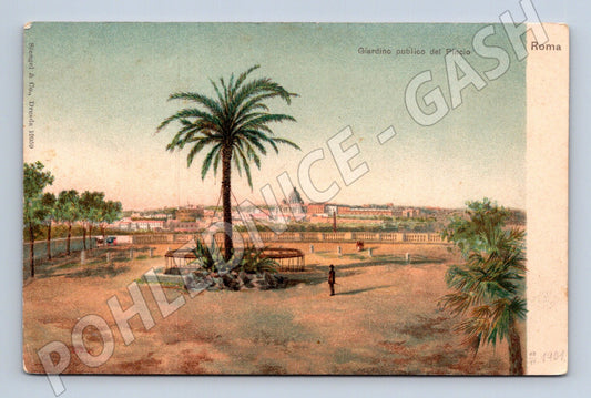Pohlednice Řím – Giardino del Pincio, 1901 (M15724)