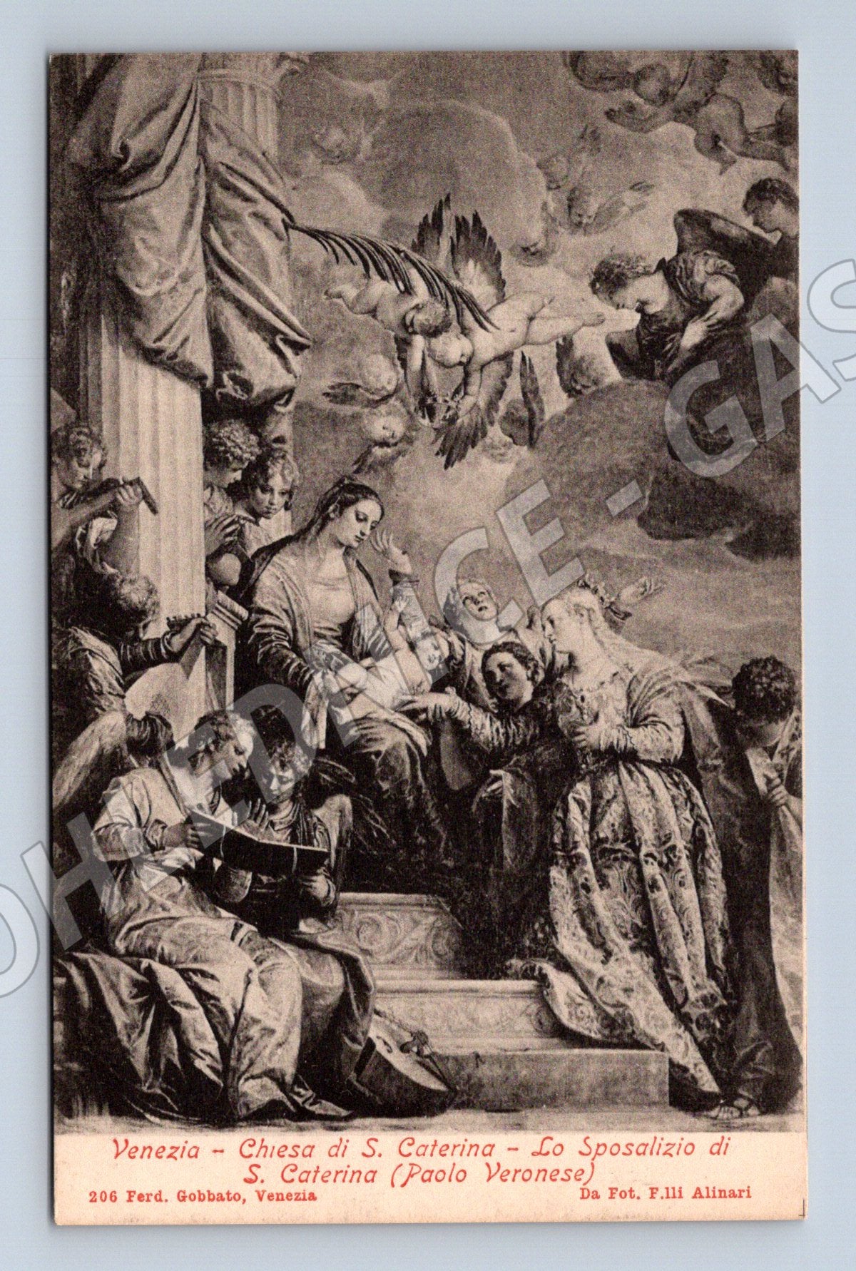 Pohlednice Venezia – Sv. Kateřina, Paolo Veronese (M15733)