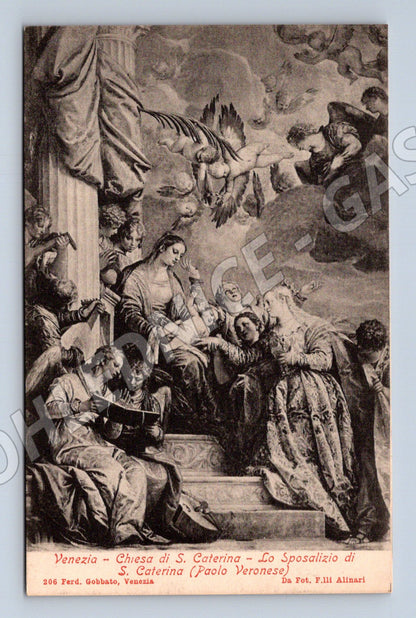 Pohlednice Venezia – Sv. Kateřina, Paolo Veronese (M15733)