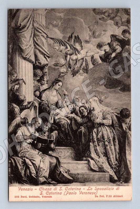 Pohlednice Venezia – Sv. Kateřina, Paolo Veronese (M15733)