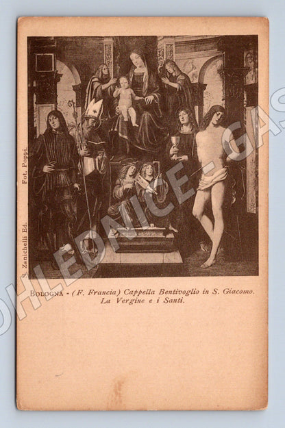 Pohlednice Bologna – kaple Bentivoglio, F. Francia (M15741)