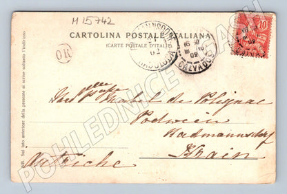 Pohlednice Napoli – Santa Lucia, 1902, poštou (M15742)
