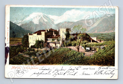 Pohlednice Meran – Schloss Rametz, 1904 (M15743)
