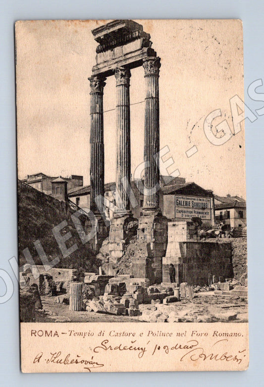 Pohlednice Řím – Castore e Polluce, 1903 (M15745)