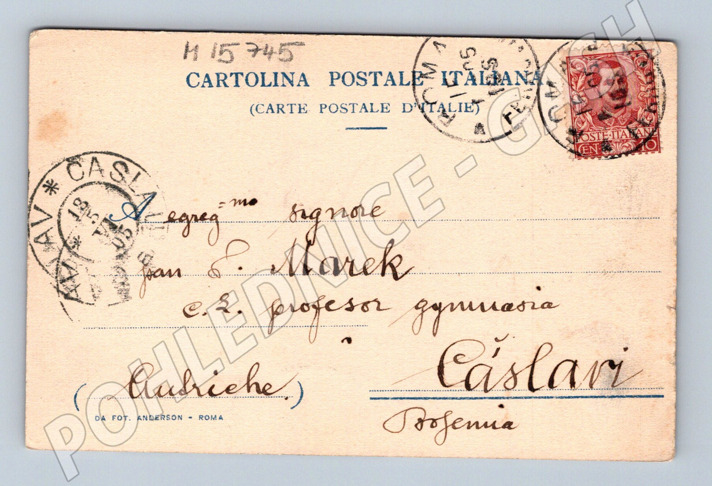 Pohlednice Řím – Castore e Polluce, 1903 (M15745)