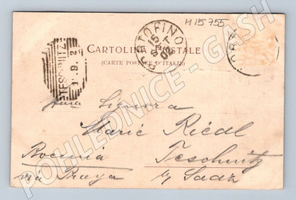 Pohlednice Portofino Villa Carnarvon přístav 1908 Itálie (M15755)