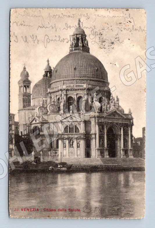 Pohlednice Benátky Chiesa della Salute 1905 Itálie (M15756)