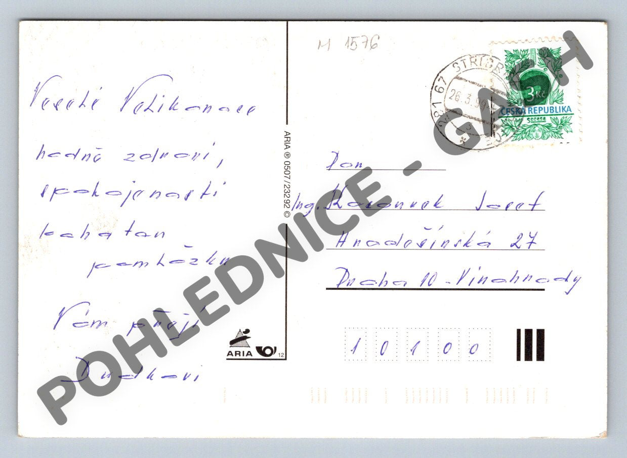 Pohlednice Kuřátka a kraslice ČR 1999 (M1576)