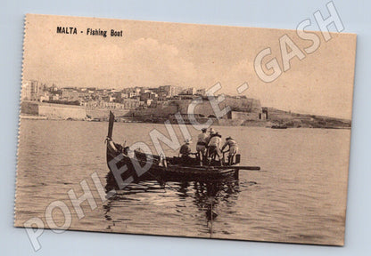 Pohlednice Malta rybářská loďka vodní doprava (M15771)