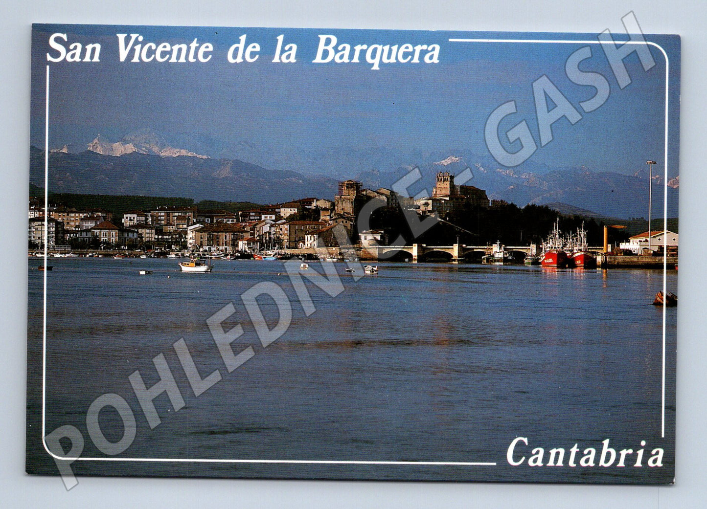 Pohlednice San Vicente de la Barquera Cantabria Španělsko (M15774)