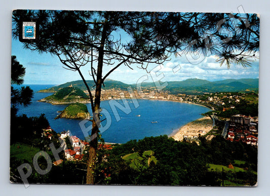Pohlednice San Sebastián kolorovaná zaslaná Španělsko (M15777)