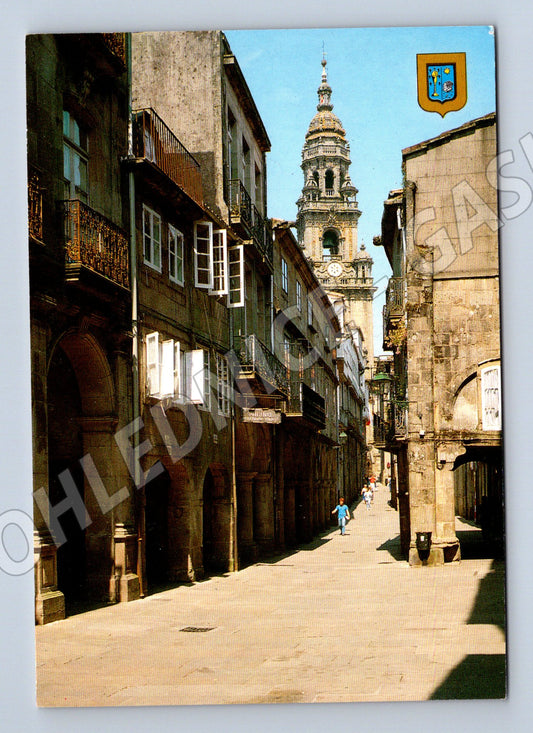 Pohlednice Santiago de Compostela Rua del Villar katedrála (M15789)