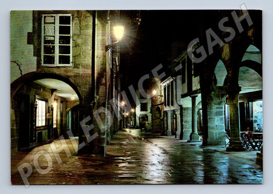 Pohlednice Santiago Rua del Villar noční pohled (M15793)