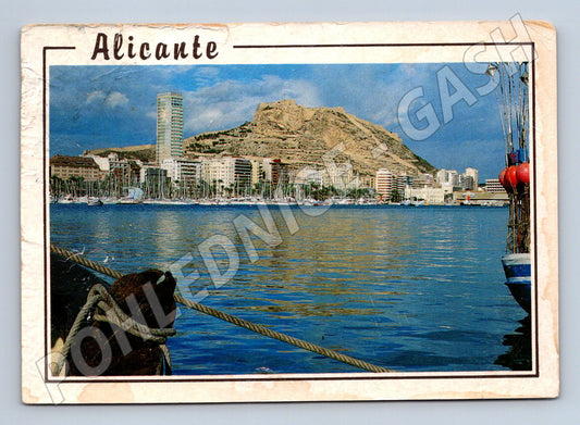 Pohlednice Alicante přístav panorama Španělsko (M15796)