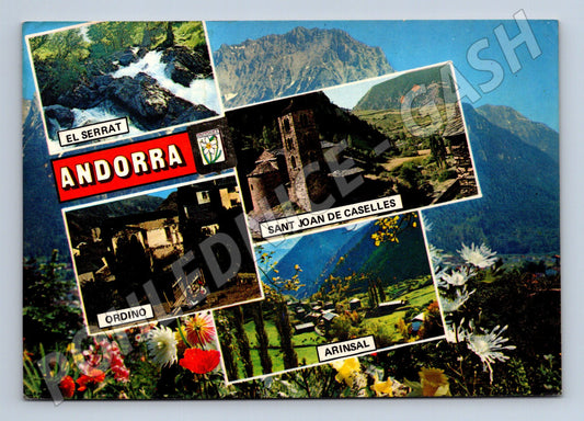 Pohlednice Andorra El Serrat Ordino Arinsal Caselles 1980 (M15799)