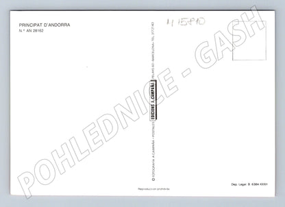 Pohlednice Andorra koláž památek (M15810)