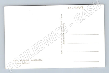 Pohlednice Mallorca Valldemossa ruka Fryderyka Chopina (M15819)