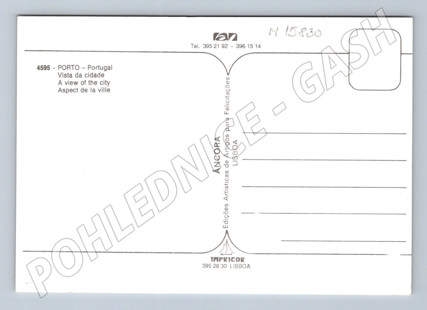 Porto – panorama města, Portugalsko, neprošlá (M15830)