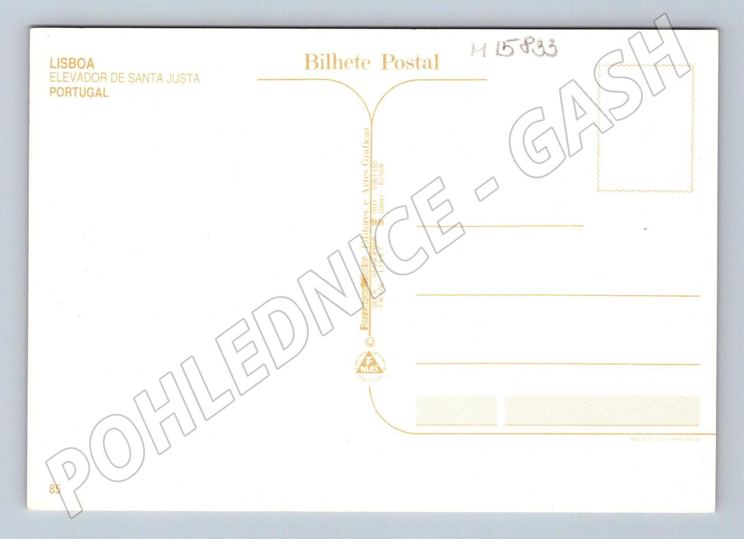 Lisabon – Elevador de Santa Justa, Portugalsko (M15833)