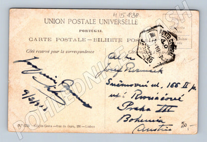 Lisabon – Lago do Jardim, poštou prošlá 1910 (M15838)