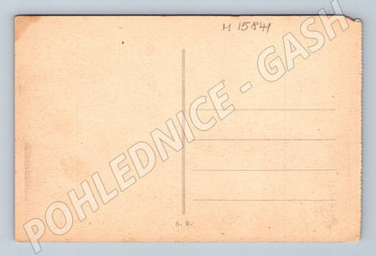 Lisabon – výhled na lodě v přístavu, stará (M15841)