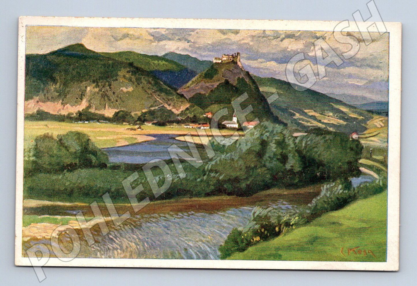 Pohlednice Hrad Teplá Podhradie na Váhu Slovensko (M15854)