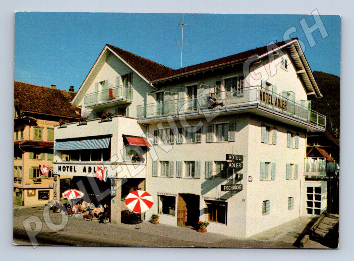 Pohlednice Hotel Adler Oberwil Zug Švýcarsko (M15870)