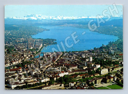 Pohlednice Curych Alpy letecký pohled 1970 (M15880)
