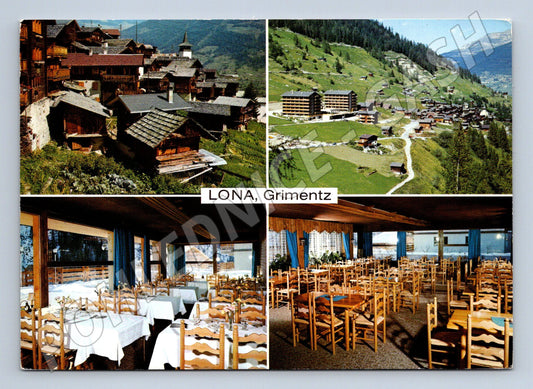 Pohlednice Grimentz Lona Švýcarsko razítko (M15883)