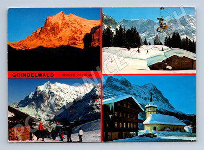 Pohlednice Grindelwald zimní Alpy lanovka (M15887)